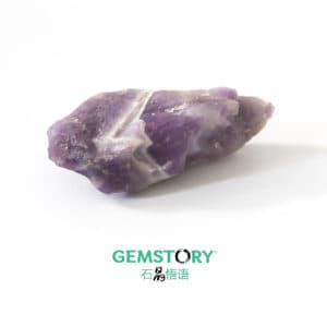 Chevron-Amethyst is actually a combination of amethyst and white quartz, mixed to make a striped or V-banded pattern. Usually, it is white, lavender, or purple in color. Sometimes, chevron-amethyst is called dogtooth amethyst or banded amethyst. Chevron-Amethyst.